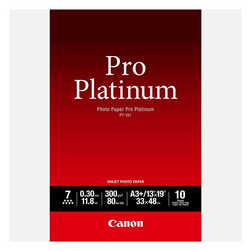 Carta fotografica Canon Pro Platinum PT-101 A3+ - 10 fogli