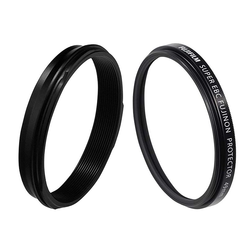 Kit Resistente A Polvere E Umidità Per Fujifilm X100V – Anello Adattatore AR-X100 E Filtro PRF-49 In Nero, Protezione Totale Per La Tua Compatta