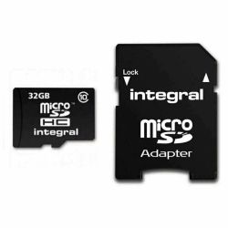 Integral MicroSD 32GB + adatt.