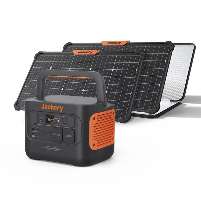 Jackery Explorer 1000Pro + 2x SolarSaga 80W Power station portatile