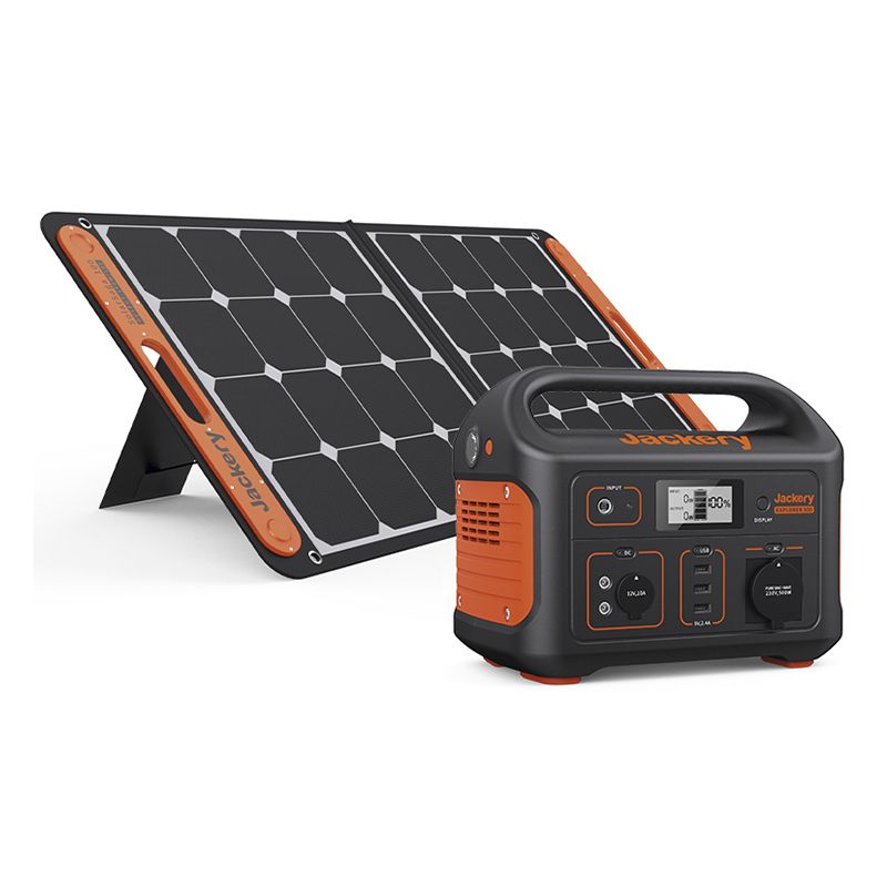 Jackery Explorer 500EU + SolarSaga 100W Power station portatile