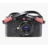 Bronkey - Tokyo 101 - Black & Red leather camera strap