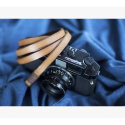 Bronkey - Tokyo 106 - Tanned & brown leather camera strap