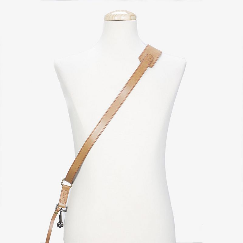 Bronkey - Tokyo 603 - Tanned & Red sling leather camera strap