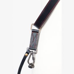 Bronkey - Tokyo 601 - Black & Red sling leather camera strap