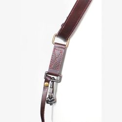 Bronkey - Tokyo 602 - Brown & Red sling leather camera strap