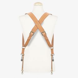Bronkey - Tokyo 703 - Tanned & Red dual leather camera strap