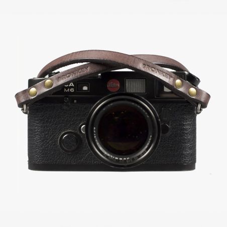 Bronkey - Berlin 102 - Brown Leather camera strap