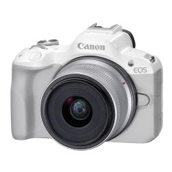 Canon EOS R50 + RF-S 18-45 White