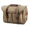 Billingham Borsa 445 MKII Tela Khaki/Bordi Cuoio marrone chiaro