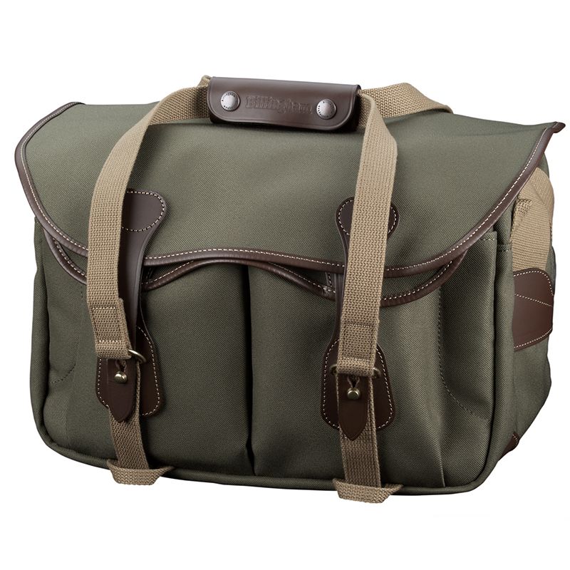 Billingham Borsa 335 MKII FibreNyte Salvia/Bordi Cuoio cioccolato