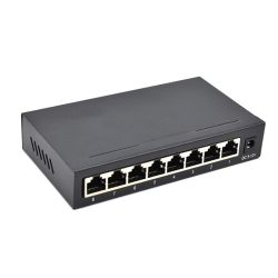 DiProgress Switch Ethernet Gigabit 8 porte Metal Banda 10Gbps, DC5V 1A