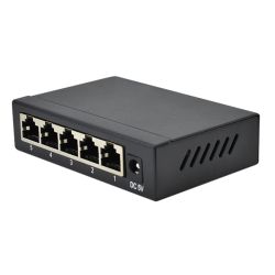 DiProgress Switch Ethernet Gigabit 5 porte Metal Banda 10Gbps, DC5V 1A