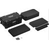 Gutek Tortoise T-300 Valigia Rigida con scomparto in spugna e ruote