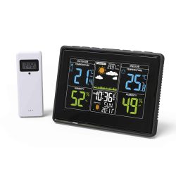 DiProgress Zephyr multifunzione con display a colori e sensore da esterno con igrometro e termometro.