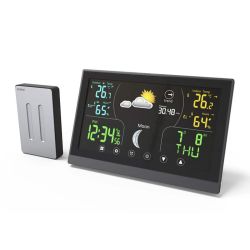 DiProgress Hermes display touch-screen a colori sensore da esterno, con igrometro e...