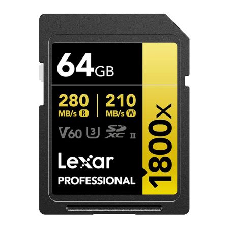 Lexar PRO SD 1800X 64GB  XDXC UHS-II