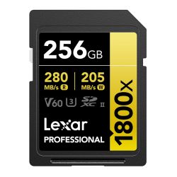 Lexar PRO SD 1800X 256GB  SDXC UHS-II