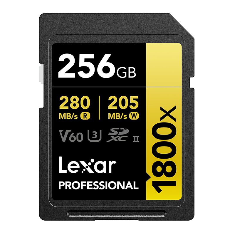 Lexar PRO SD 1800X 256GB  SDXC UHS-II