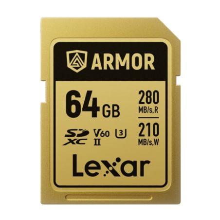 Lexar PRO ARMOR GOLD  64GB SDXC acciaio