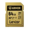 Lexar PRO ARMOR GOLD  64GB SDXC acciaio