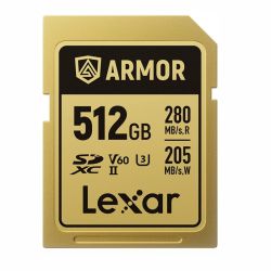 Lexar PRO ARMOR GOLD 512GB SDXC acciaio