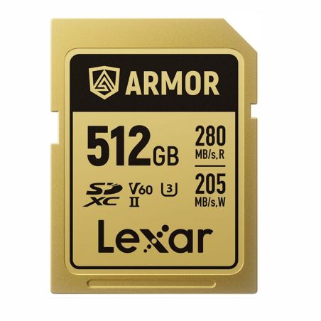 Lexar PRO ARMOR GOLD 512GB SDXC acciaio