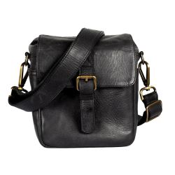 Bronkey - Berlino Camera Bag Black Leather