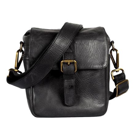 Bronkey - Berlino Camera Bag Black Leather