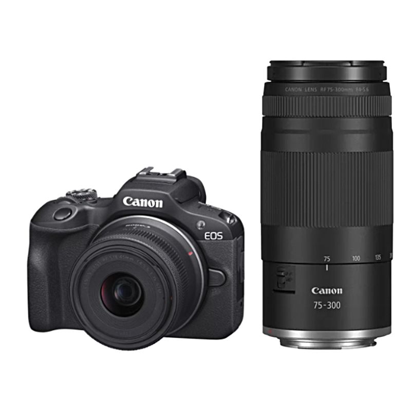 Canon EOS R100 + RF-S 18-45mm + RF 75-300mm