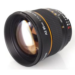 Samyang 85mm F/1,4 manual focus per canon EF