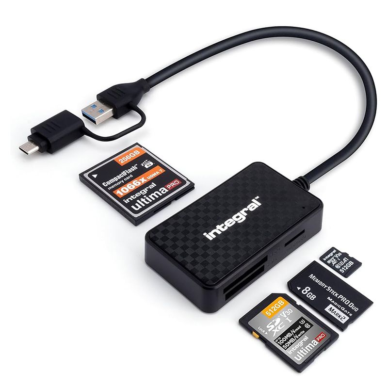 Integral Multi card reader
