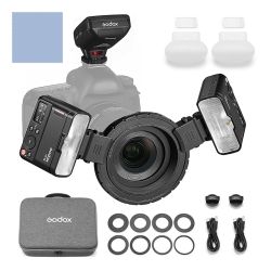 Godox MF12-DK1 Kit di Luci flash Macro per fotografia odontoiatrica per SONY