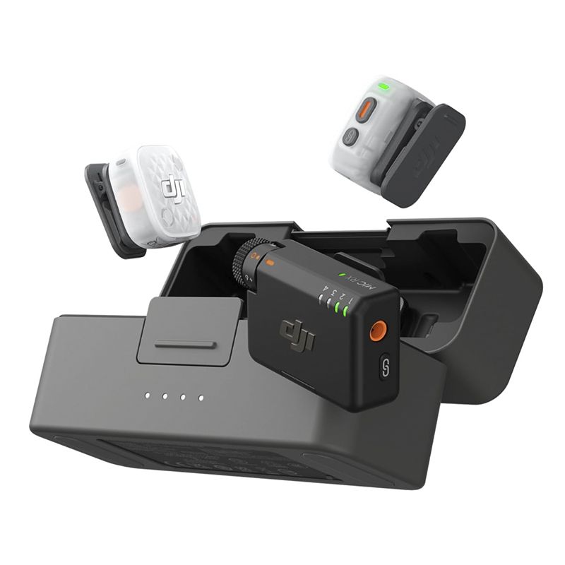DJI Mic Mini2S  (2 TX + 1 RX + Custodia di ricarica)