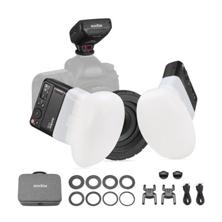 Godox MF12-DK1 Kit di Luci flash Macro per fotografia per SONY