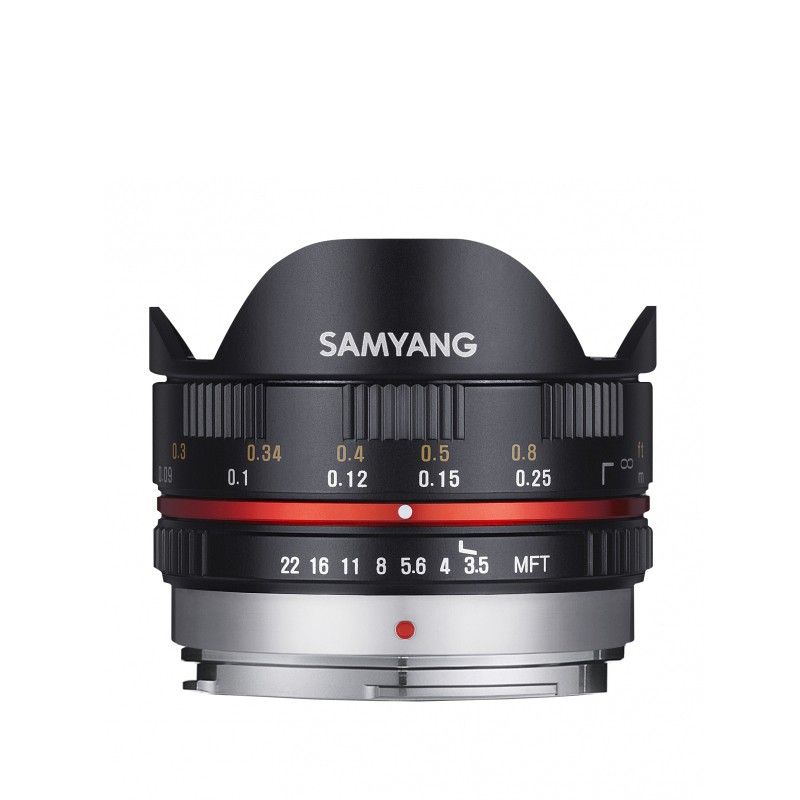 Obiettivo Samyang 7,5/3,5  Fisheye per micro 4/3